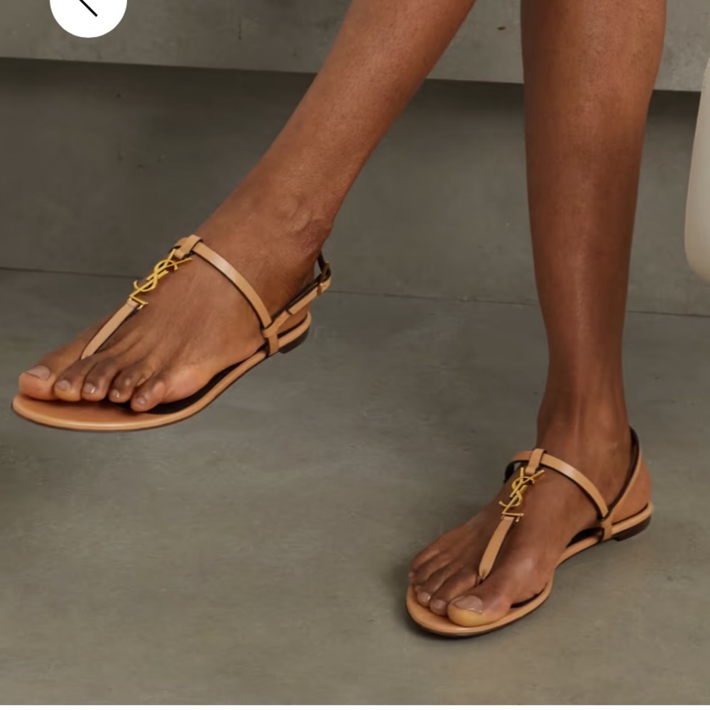 Saint Laurent Cassandra Sandals Size EU 39 (US 8)